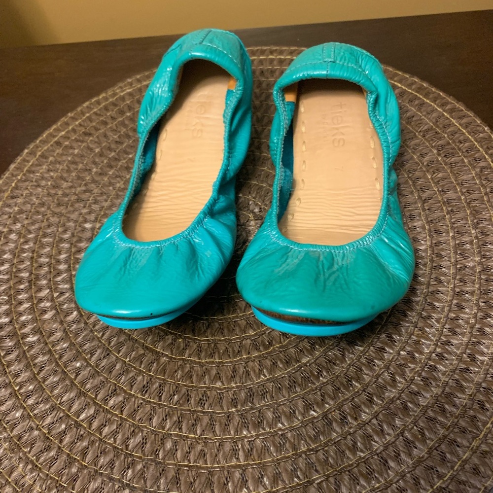 Tieks Teal Ballet Flats Classic Comfort Size 7